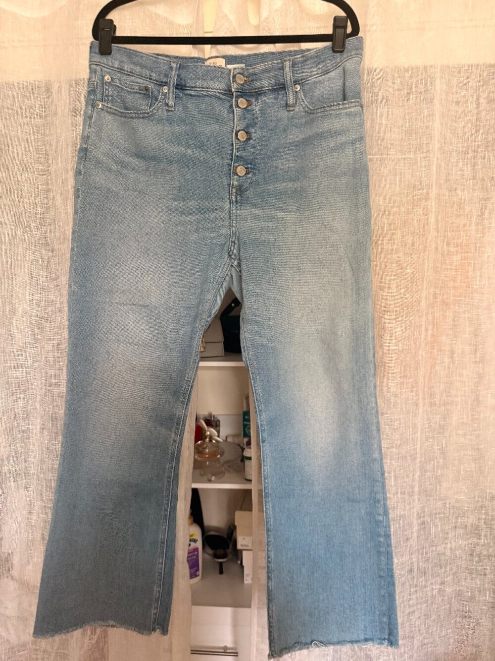 J.Crew Light Wash Button-Fly Bootcut Jeans – Classic Flattering Denim - Size 32